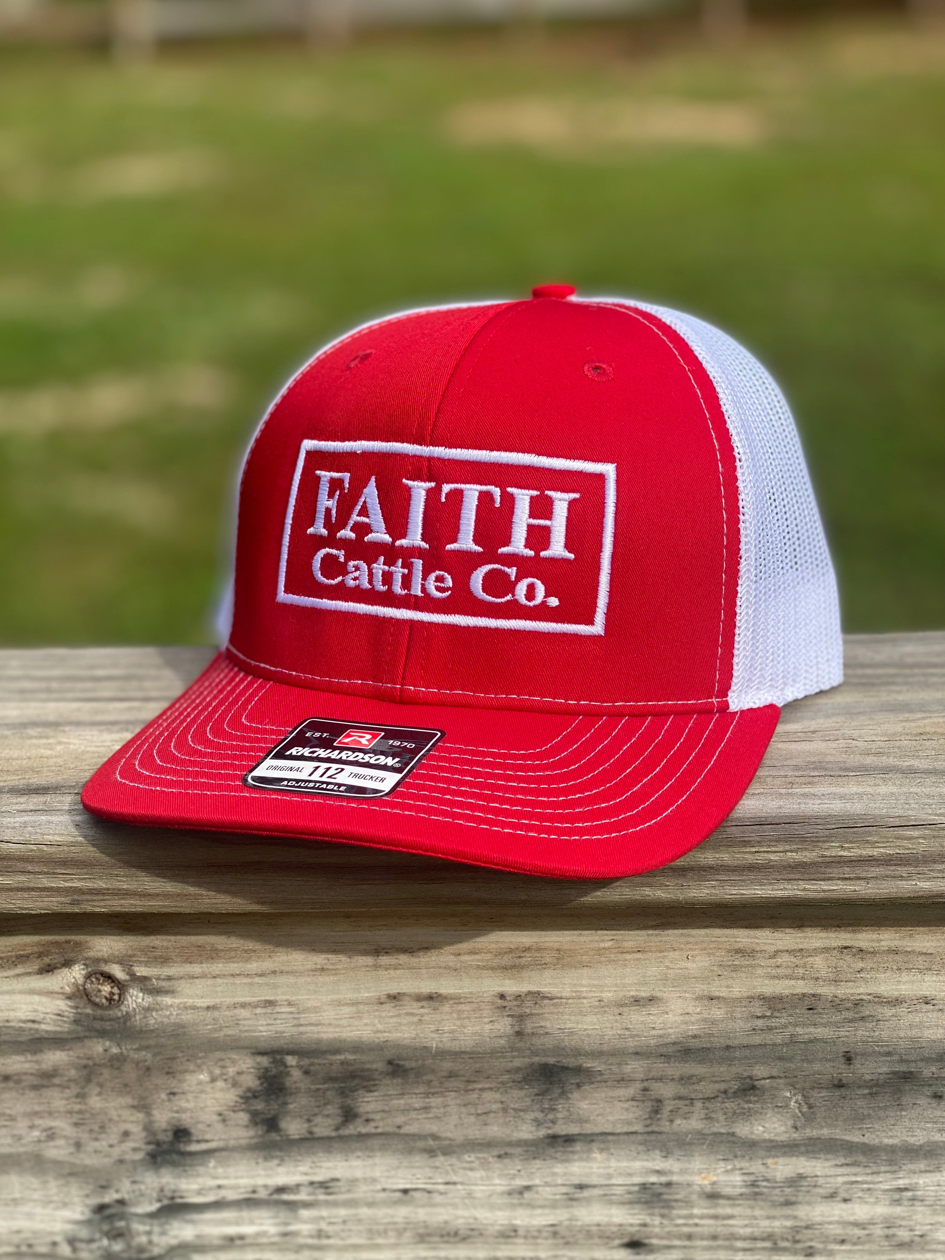 RED/ WHITE TRADITIONAL FAITH HAT